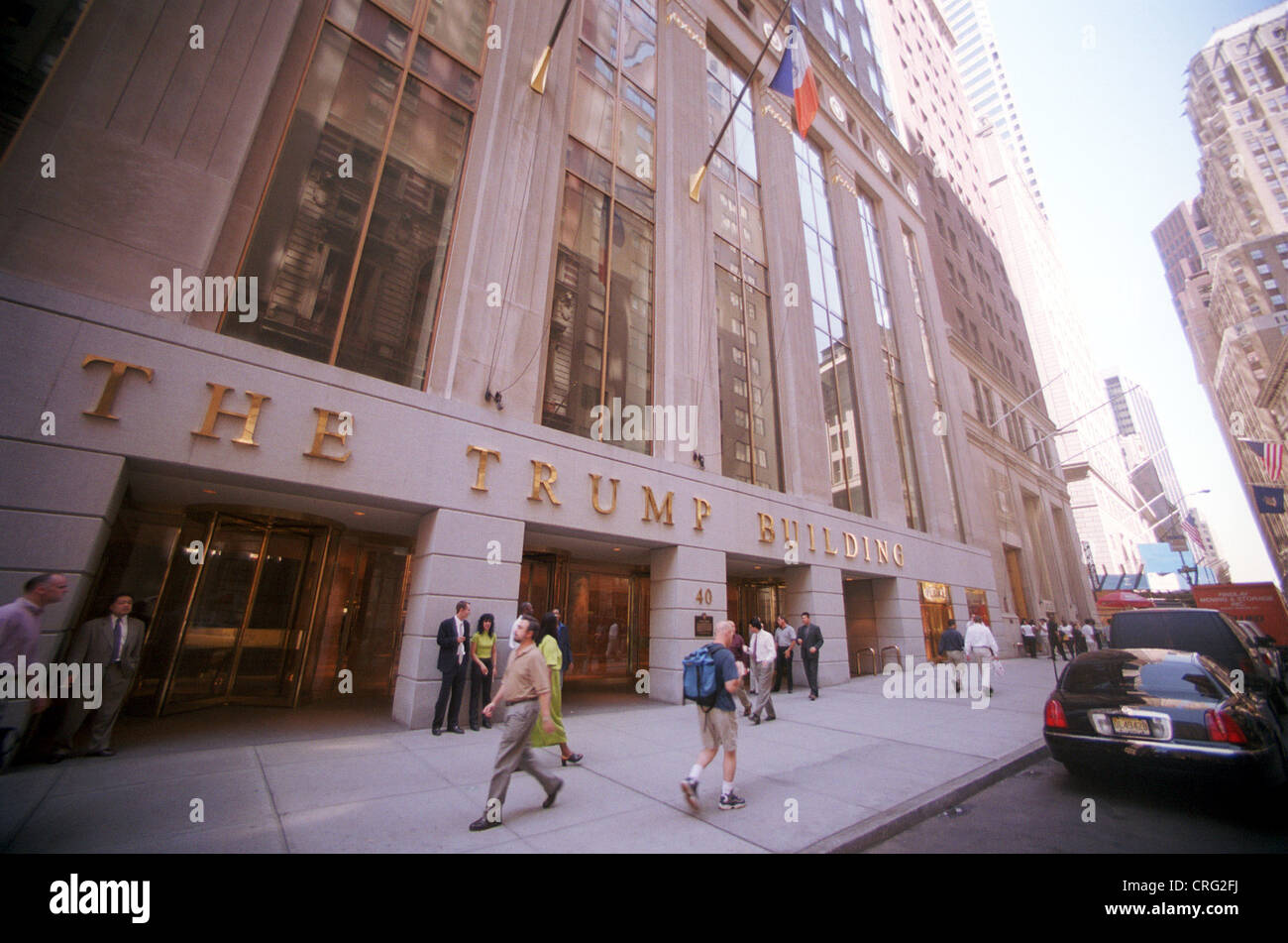 New York, USA, The Trump Building on Wall Street Stock Photo
