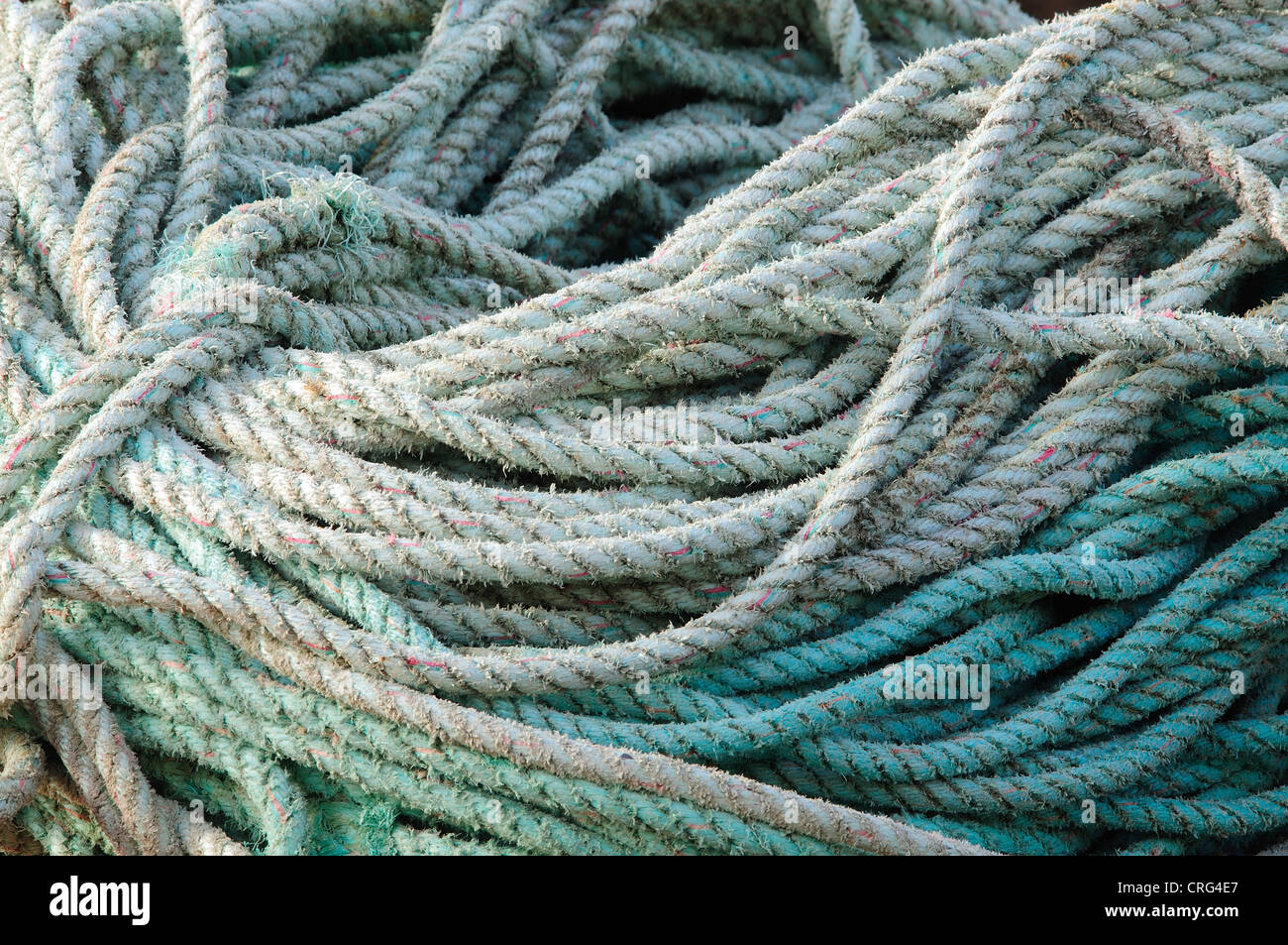 A coil of rope UK Stock Photo Alamy
