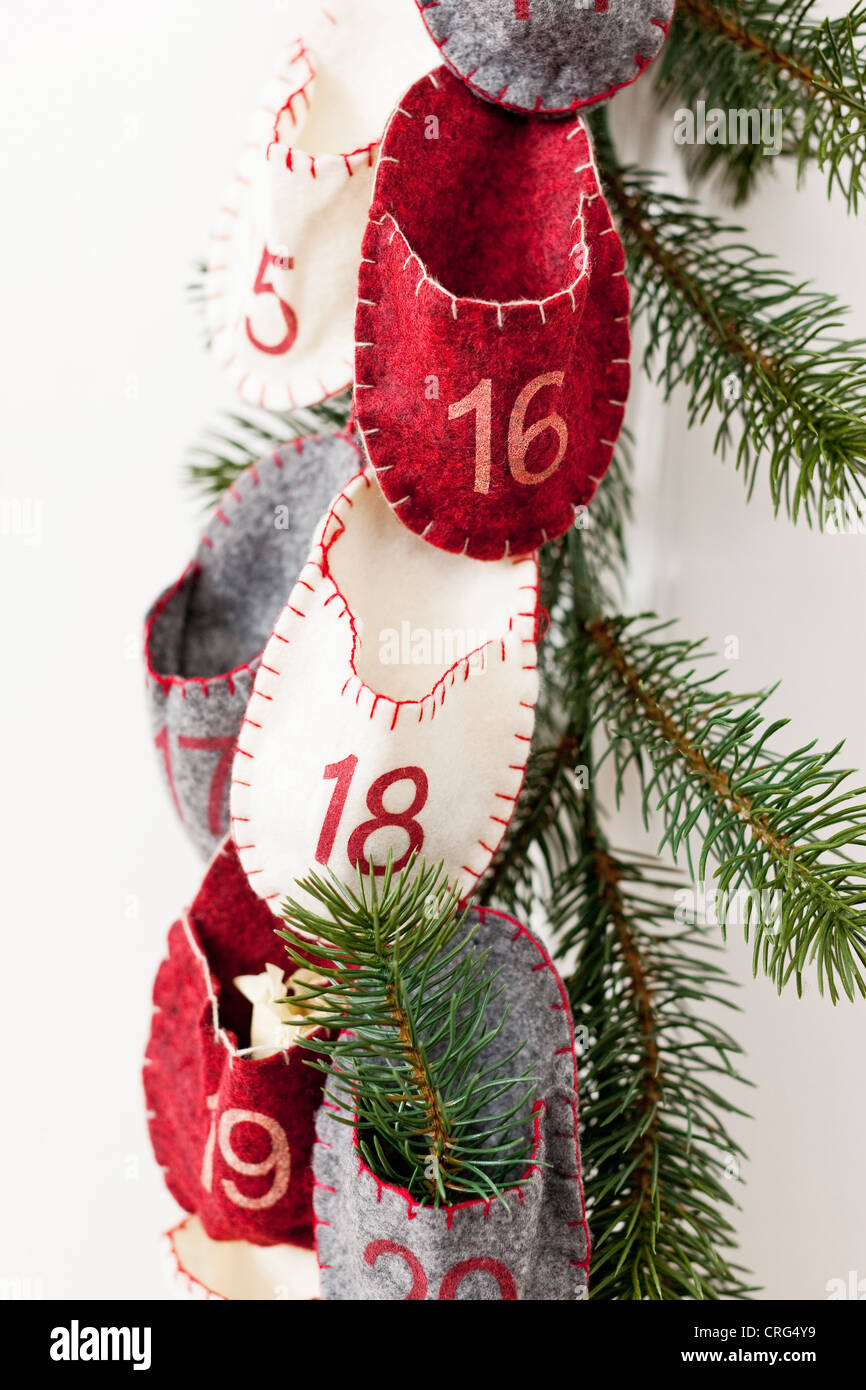 Advent calendar hanging from wall Stock Photo Alamy Advent calendar hanging from wall Stock Photo Alamy