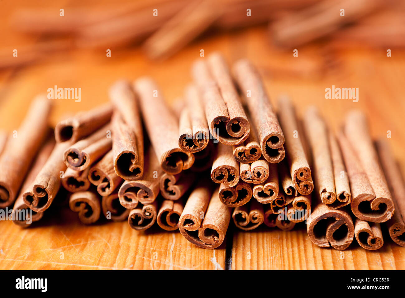 Close up of sticks of cinnamon Stock Photo