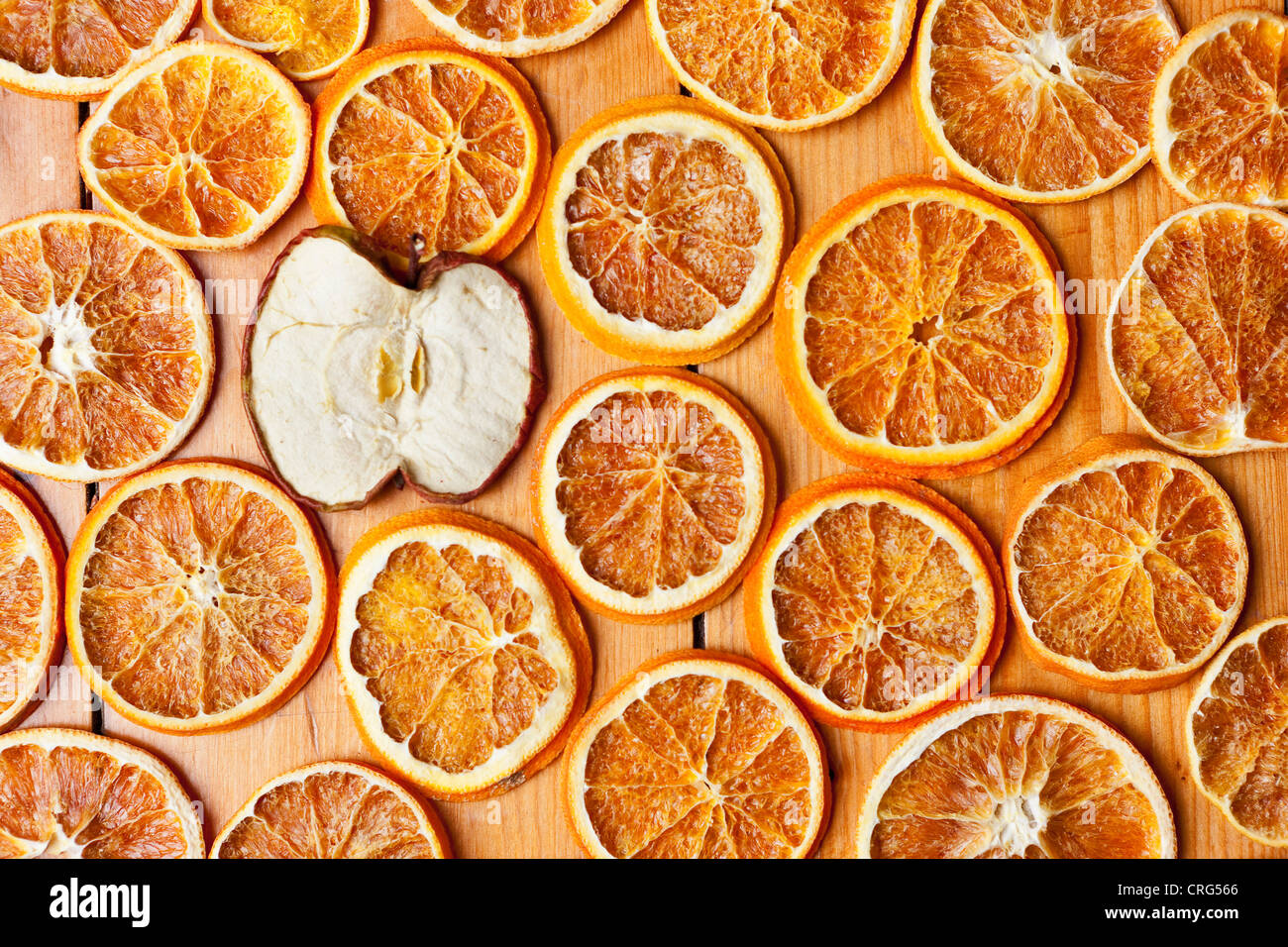 Dried orange and apple slices Stock Photo Alamy