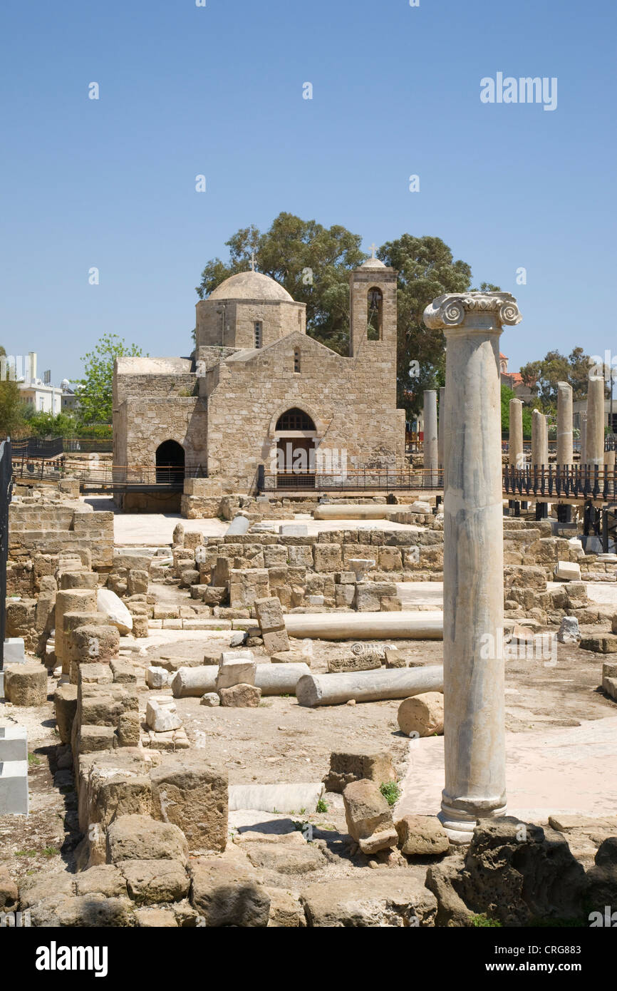 Ayia Kyriaki Chrysopolitissa Church, Paphos, Cyprus Stock Photo - Alamy