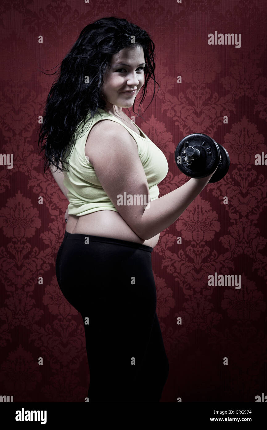Rotud Rotund person raising hi-res stock photography and images - Alamy