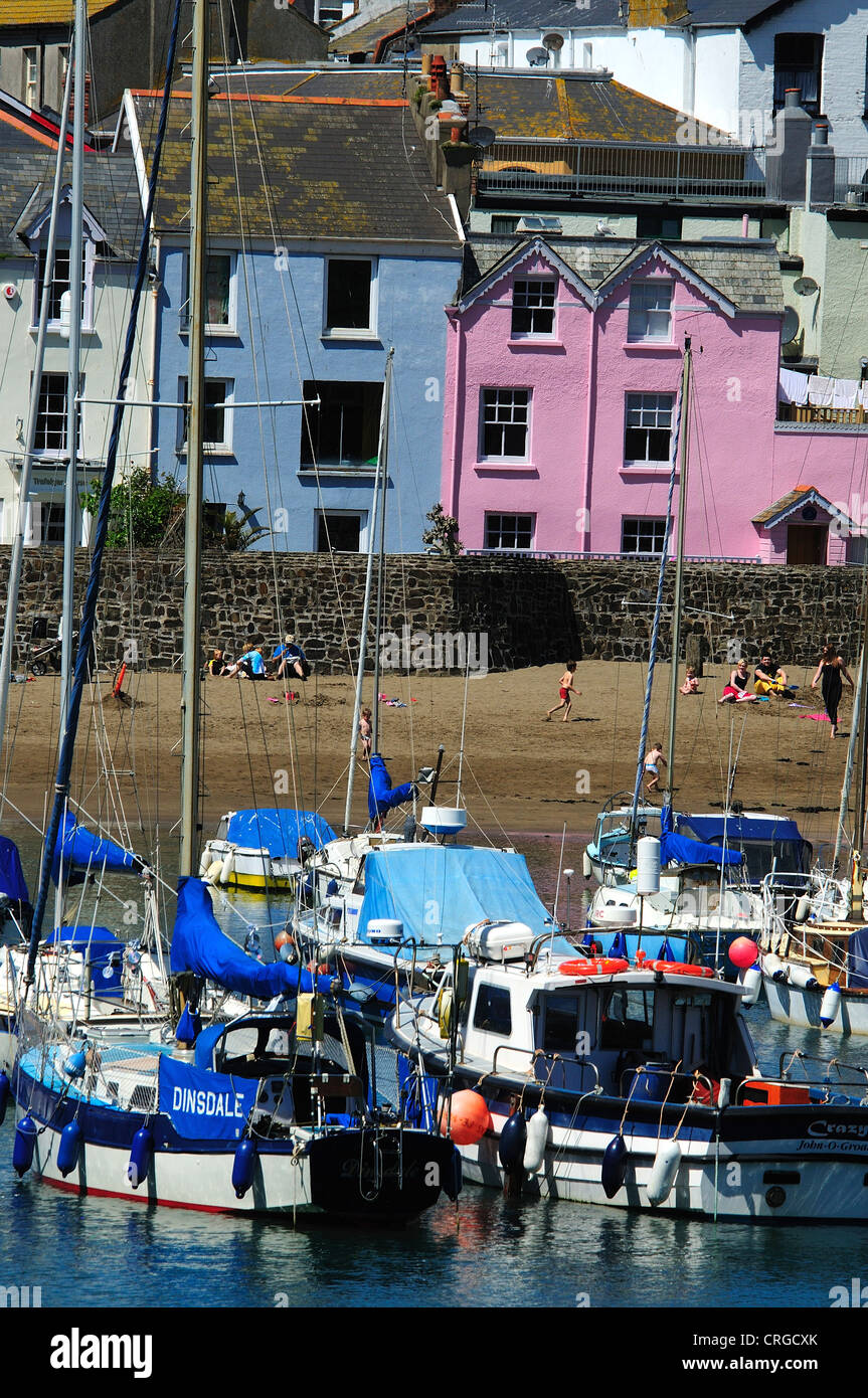 The pretty north Devon coastal town of Ilfracombe UK Stock Photo