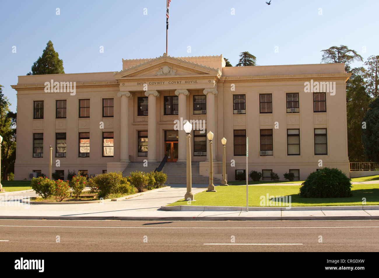 inyo county courthouse independence california ca building for legal proceeding city hall courtroom federal of Stock Photo