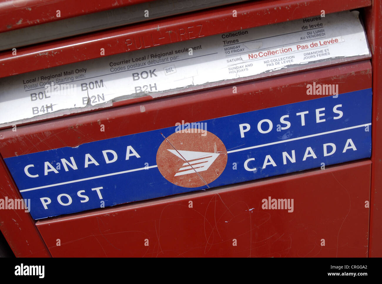 A Canada Post mailing box Stock Photo Alamy