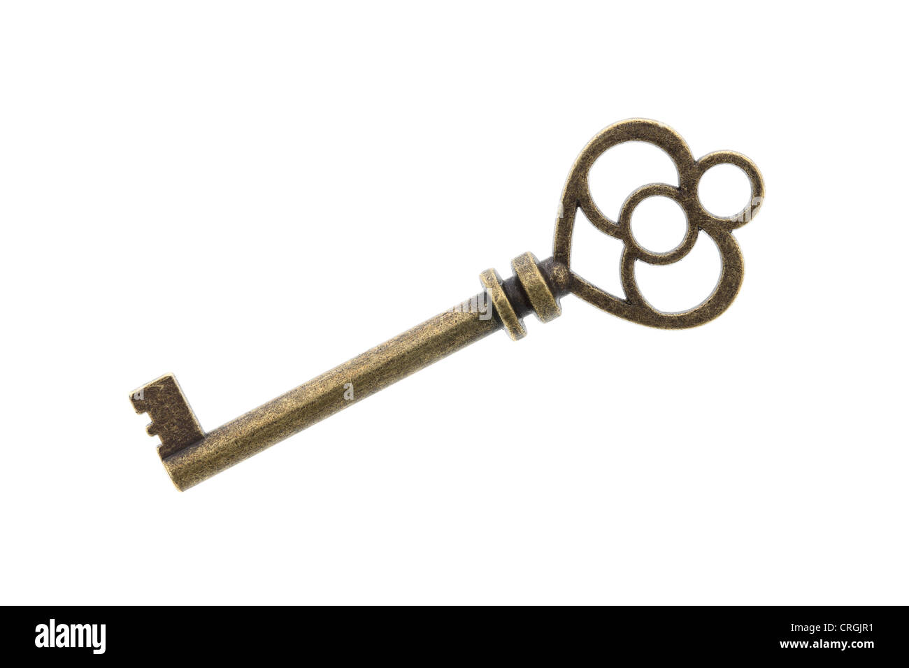 Antique key isolated on white background Stock Photo - Alamy