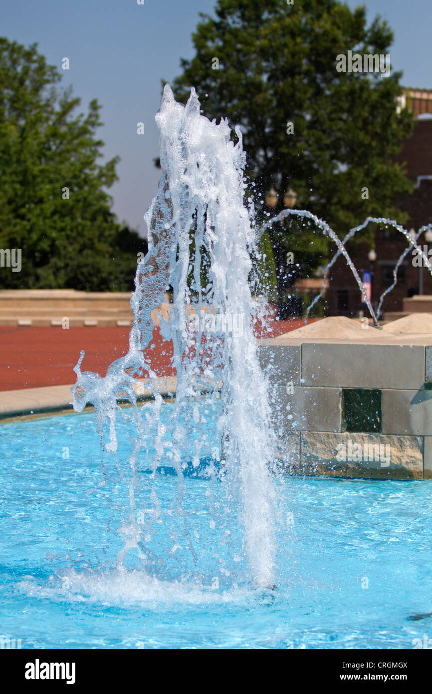 Water fountain at a city park Stock Photo - Alamy