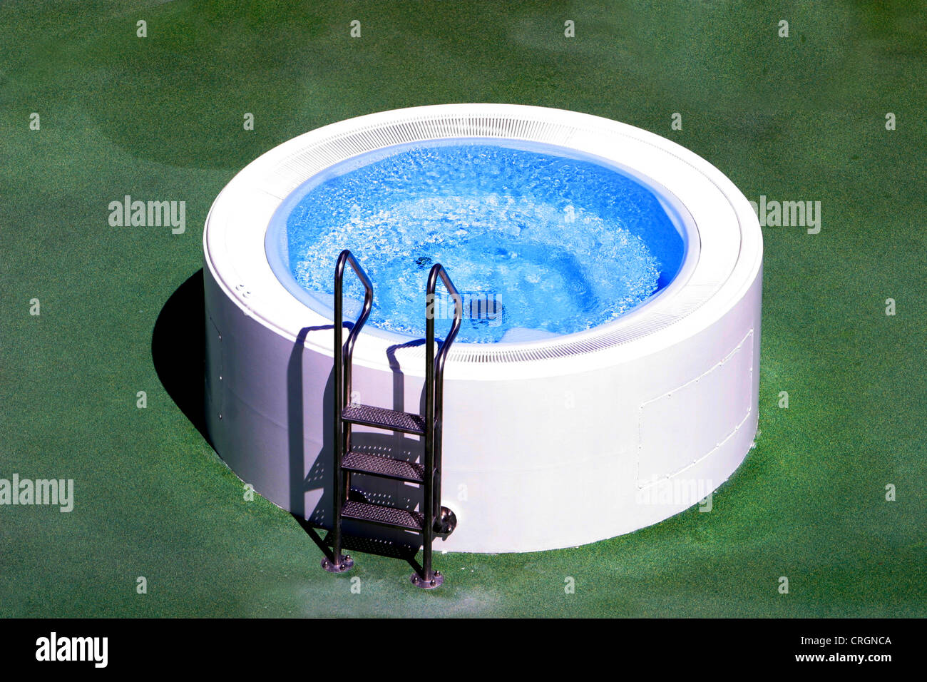 Whirlpool with ladder Stock Photo