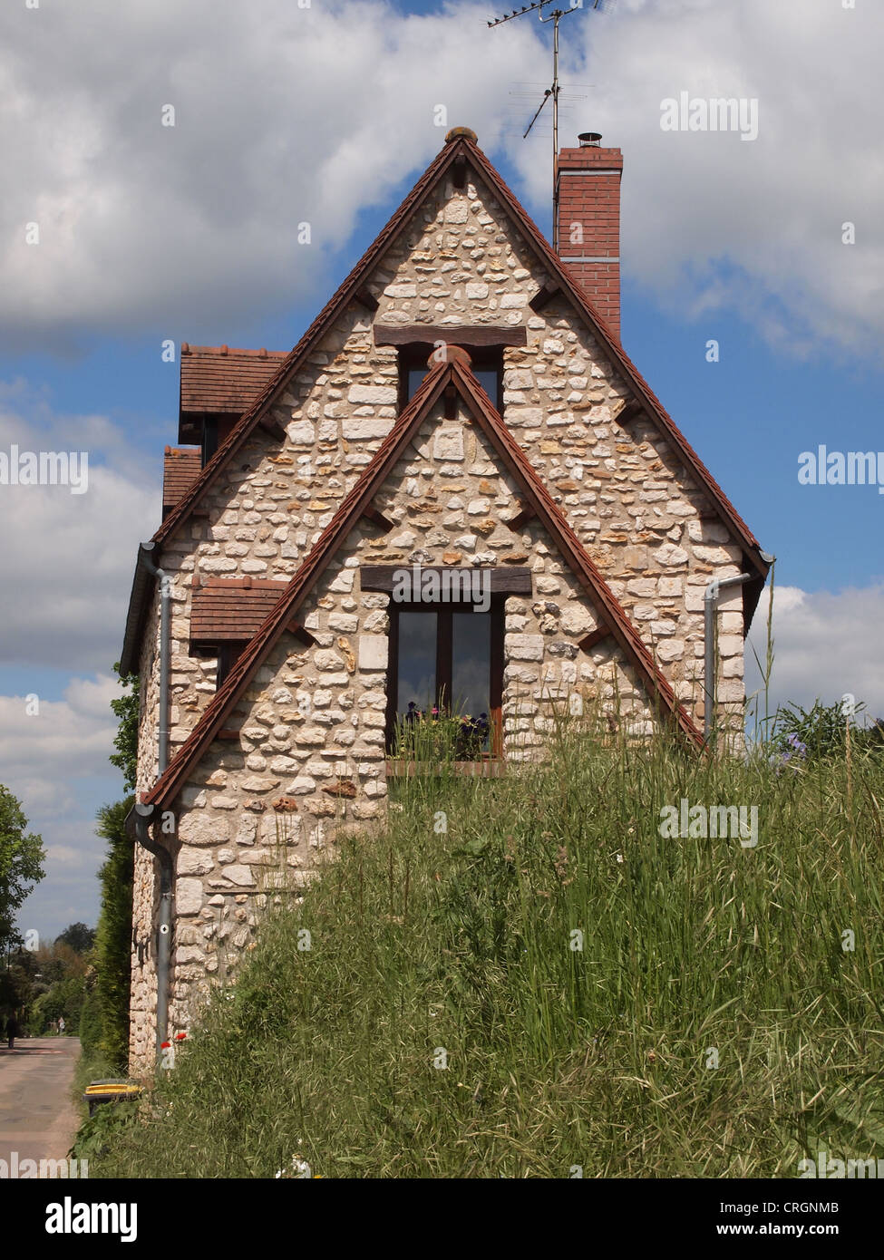 Old stone home located along Rue Claude Giverny, France, May 12
