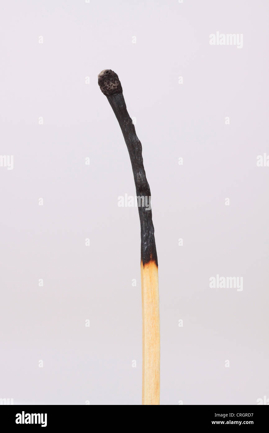 burnt off matchstick Stock Photo Alamy