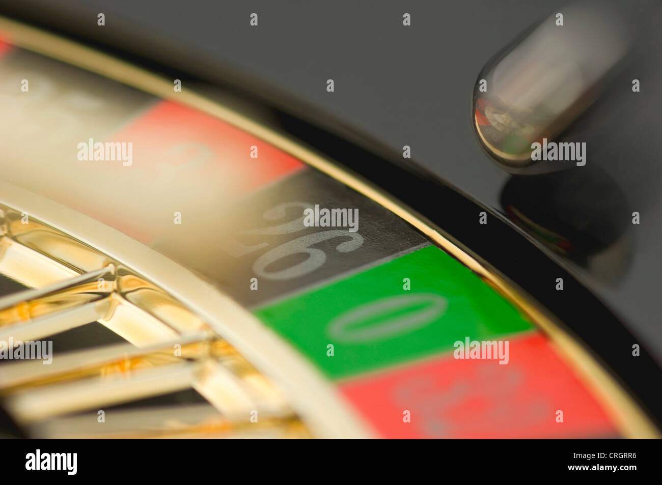 turning roulette wheel and ball Stock Photo Alamy