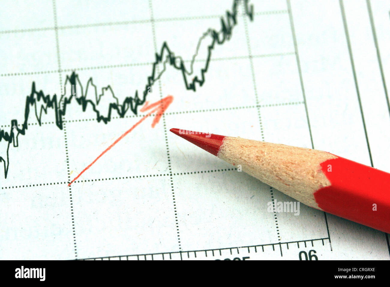 chart and pen Stock Photo Alamy