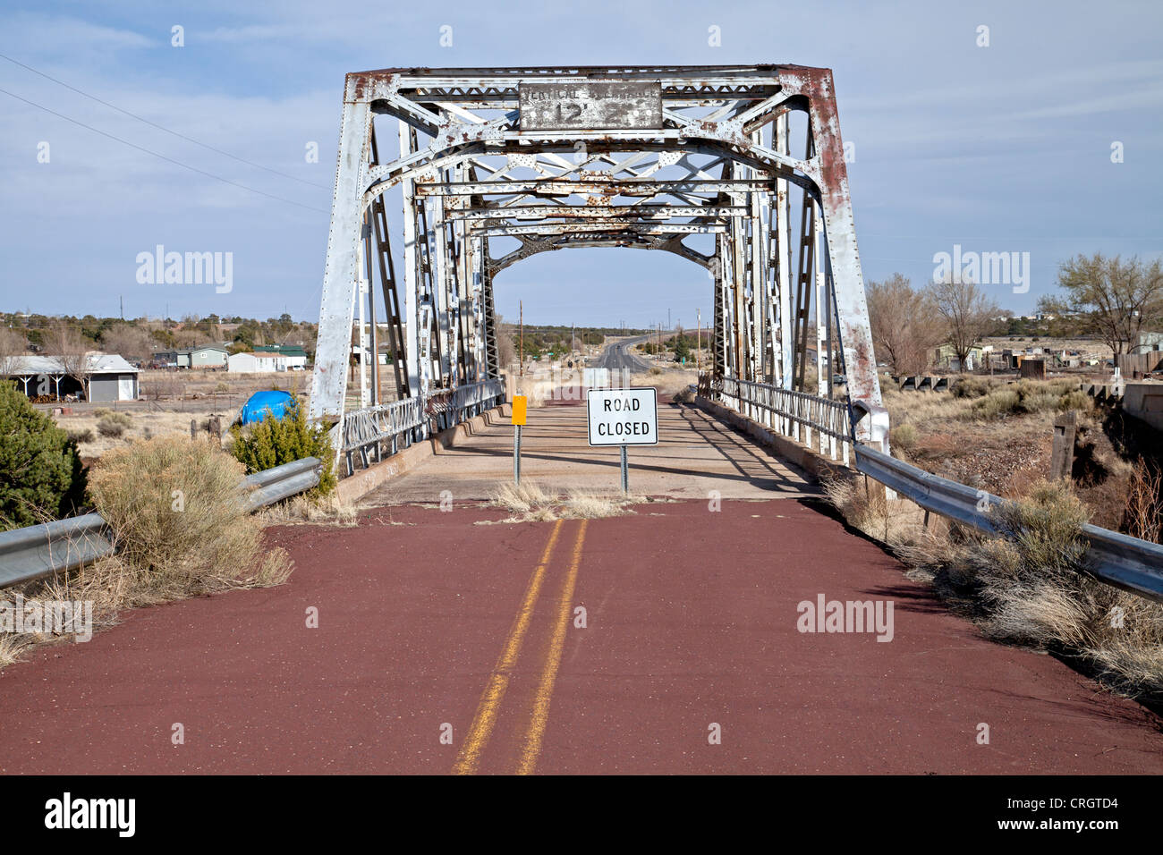Walnut Canyon Bridge across Walnut Creek on an old alignment of Route 66 in Winona, Arizona. Stock Photo