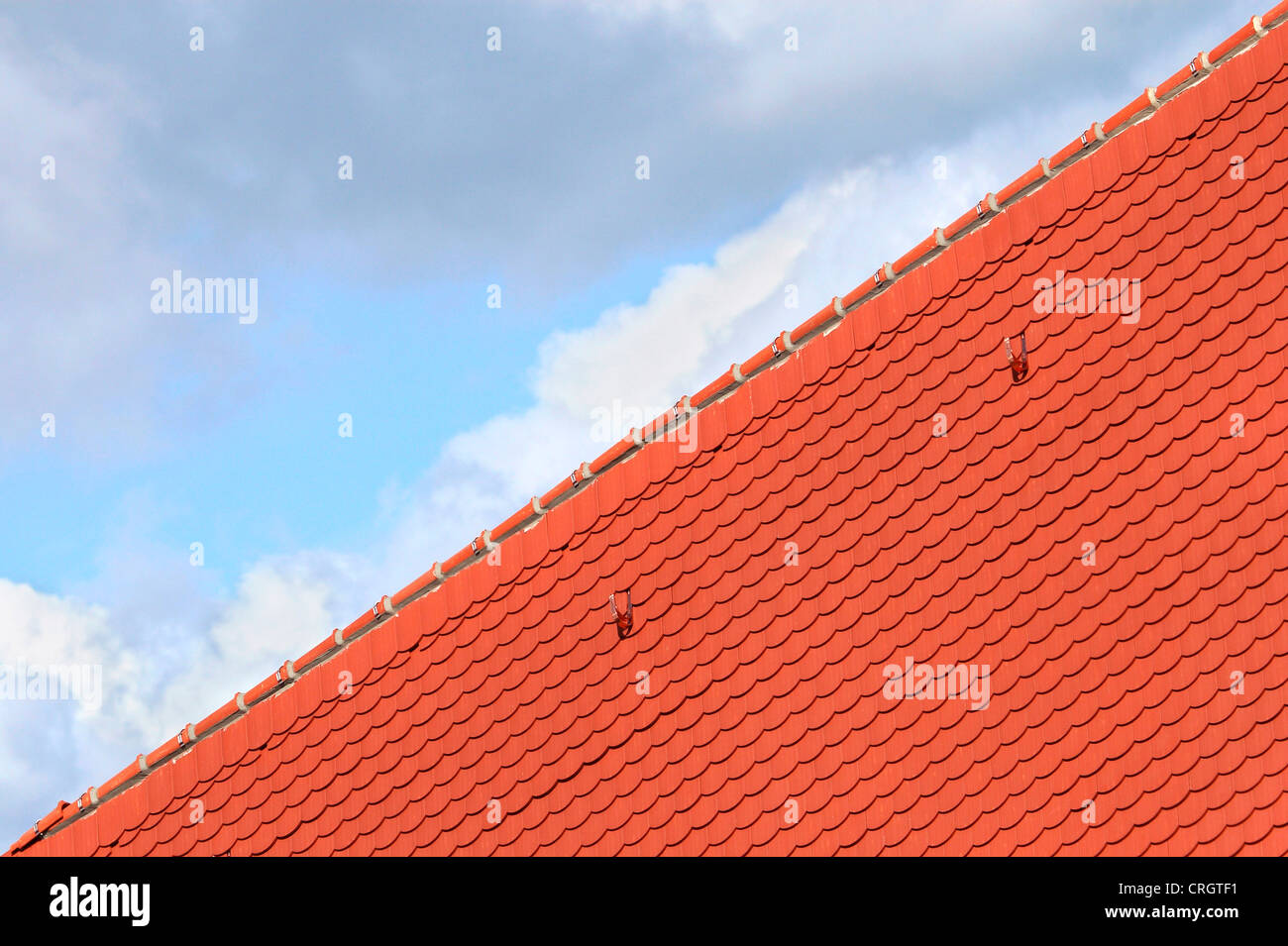 red roof with shingles Stock Photo Alamy