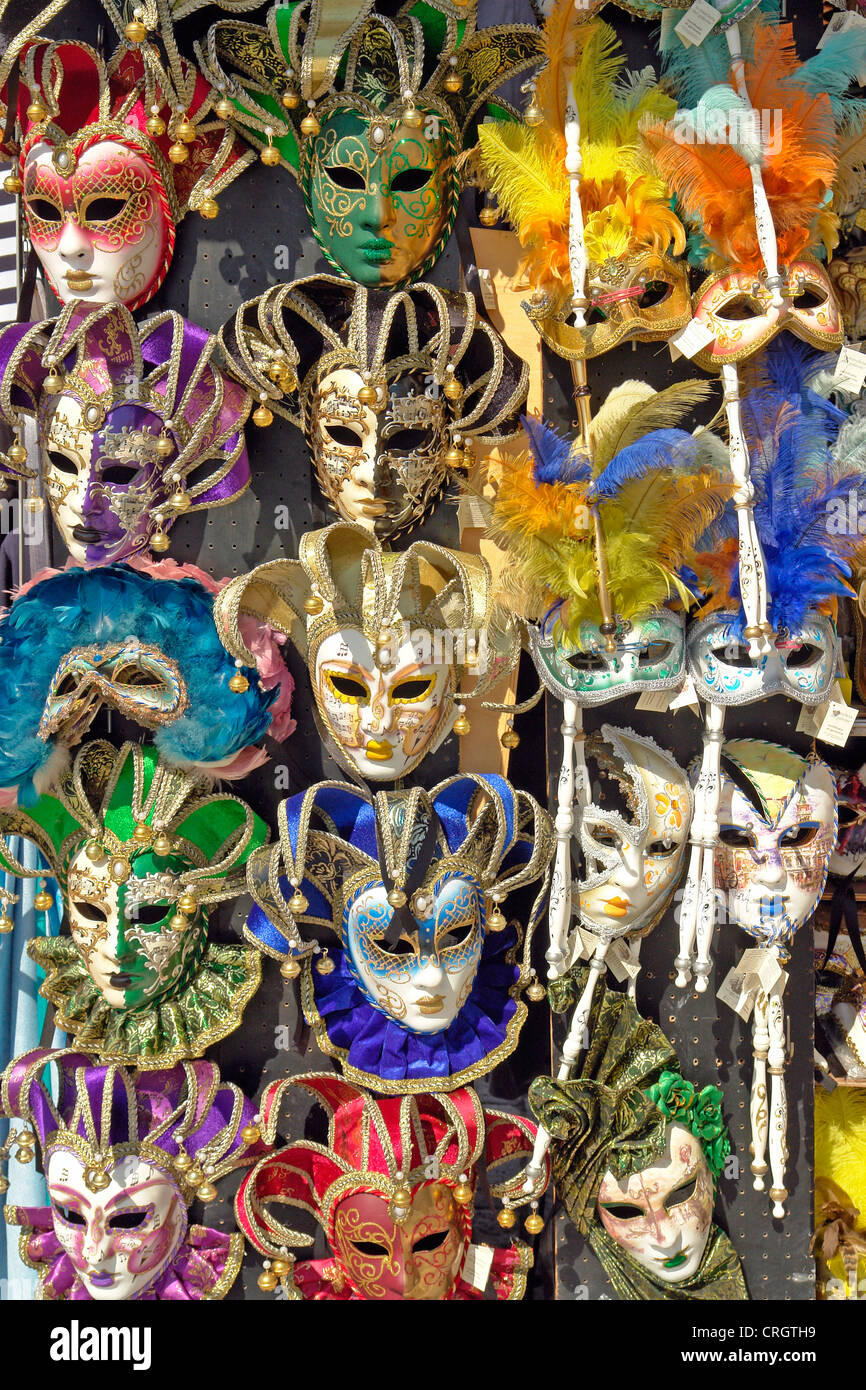 masks for the Carnival of Venice, Italy, Venice Stock Photo