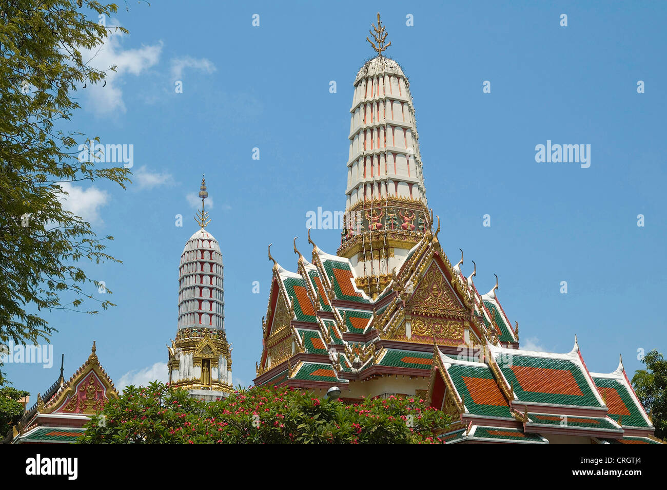 Wat Chakrawat, Thailand, Bangkok Stock Photo