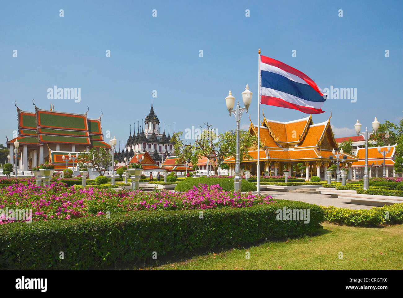Rama III. - temple, Thailand, Bangkok Stock Photo