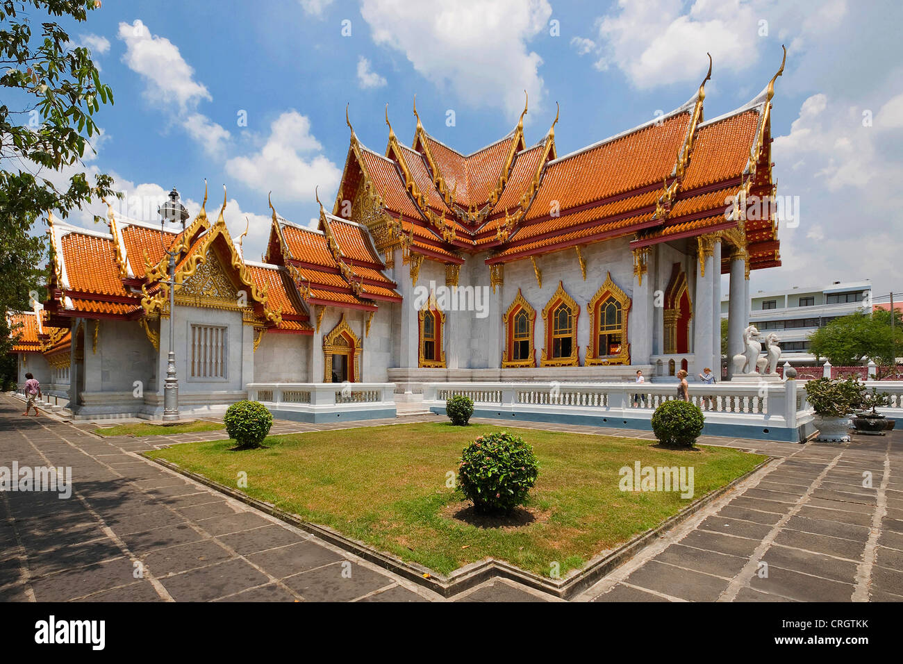 Wat Benchamabophit, Thailand, Bangkok Stock Photo