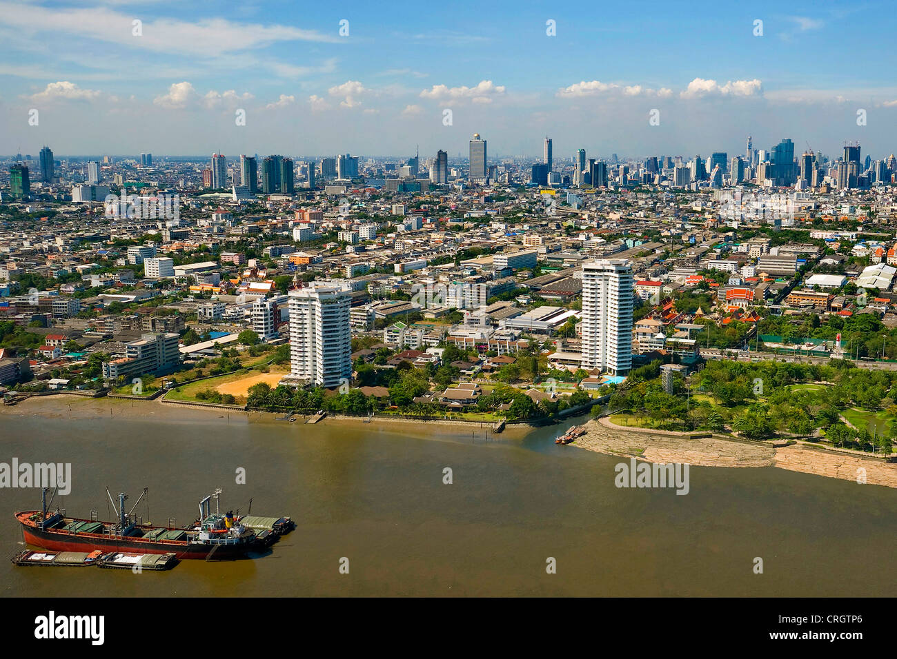 Chao Praya River, Bangkok, Thailand Stock Photo