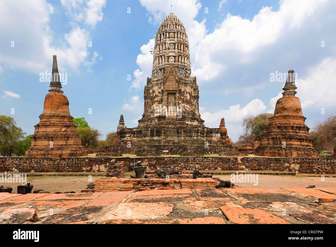 Ayuthaya - Wat Phra Si Sanphet temple, Thailand, Bangkok Stock Photo