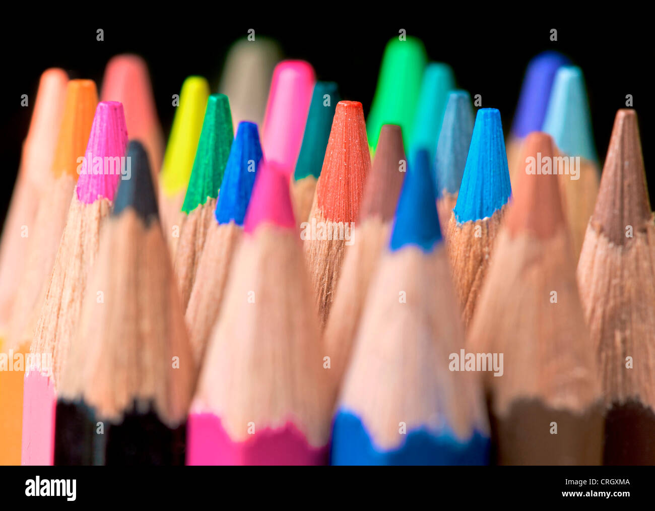 assorted colour pencils Stock Photo - Alamy