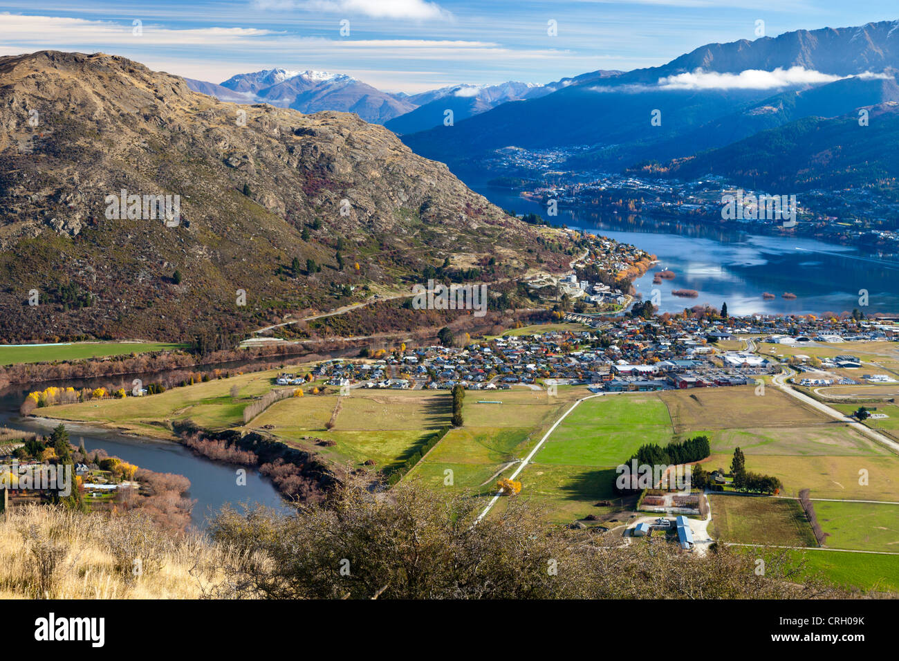 Scenery above Queenstown, New Zealand 7 Stock Photo