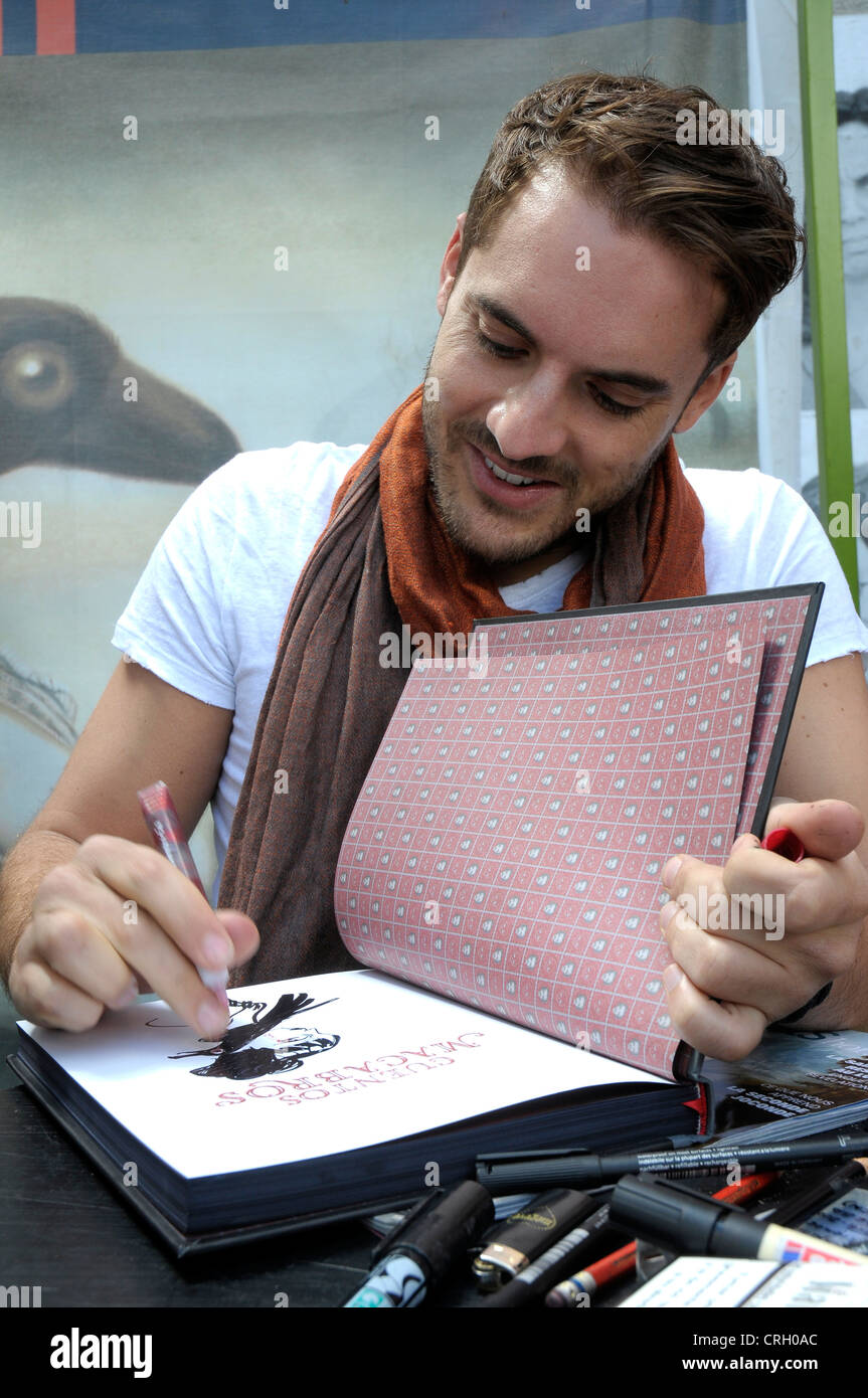 Benjamin Lacombe, born 12 juillet 1982  Paris, France. Mon Llibre 2012 . BARCELONA. Foto::© Fototext/ALAMY Stock Photo