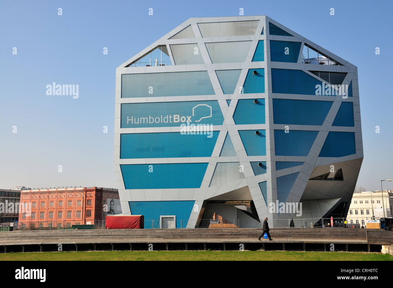 Berlin, Germany. Humboldtbox (at Schlossplatz 5) Information centre Stock  Photo - Alamy