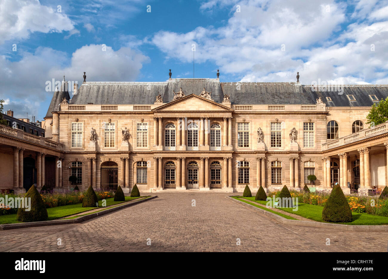 National Archives or Archives Nationales building, aka the Hotel de Soubise building, Paris, France Stock Photo