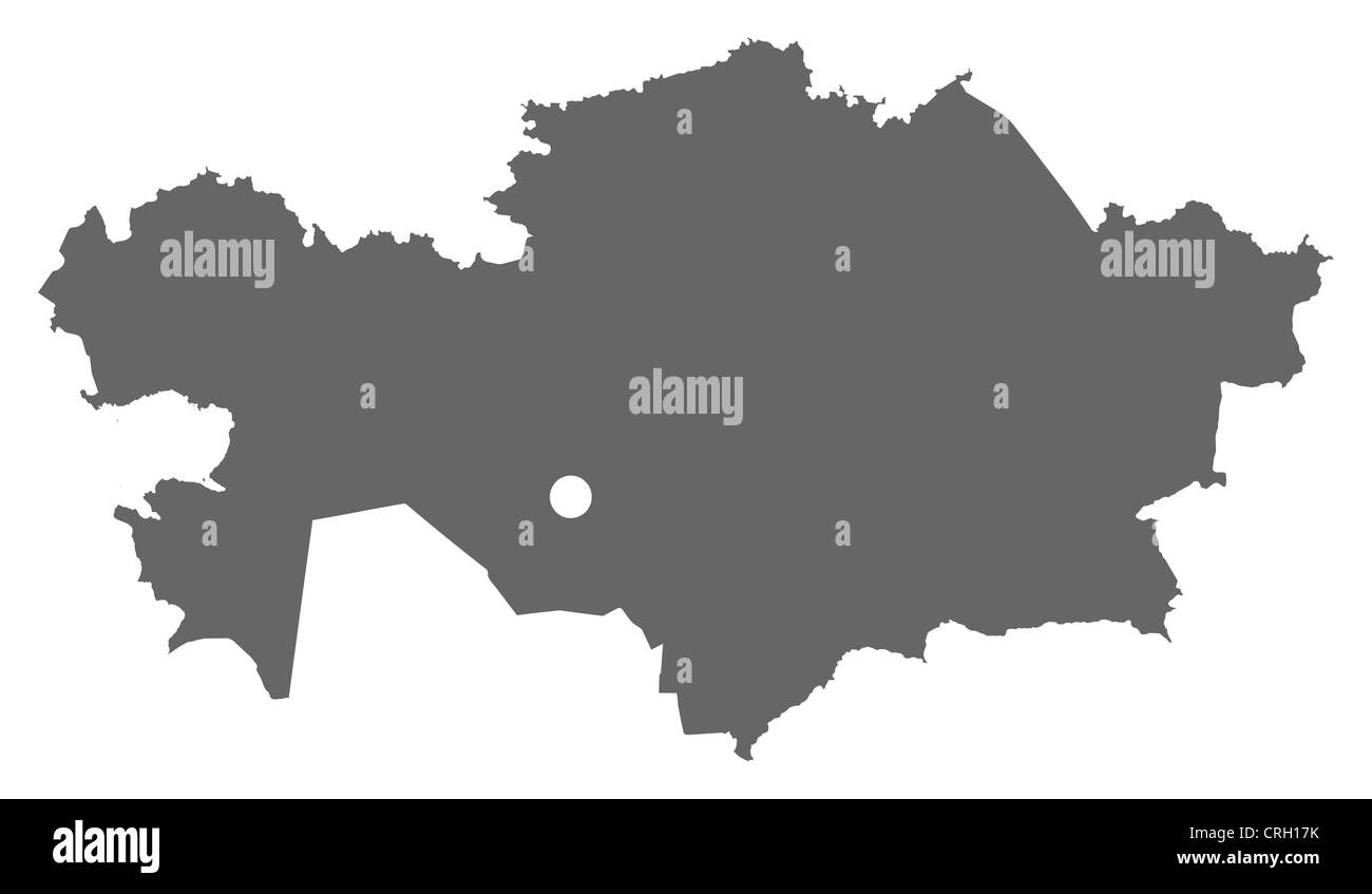 Political map of Kazakhstan with the several regions Stock Photo Alamy
