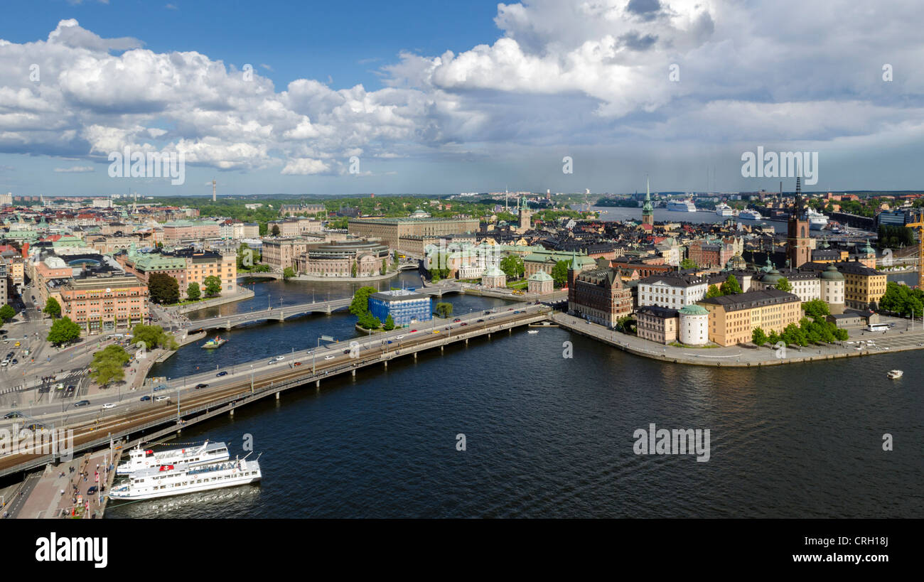 Stockholm, Sweden from the City Hall Tower Stock Photo