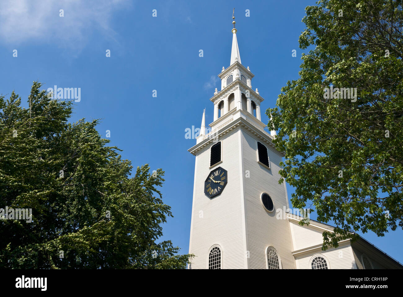 Trinity Church, Newport, Rhode Island, USA Stock Photo