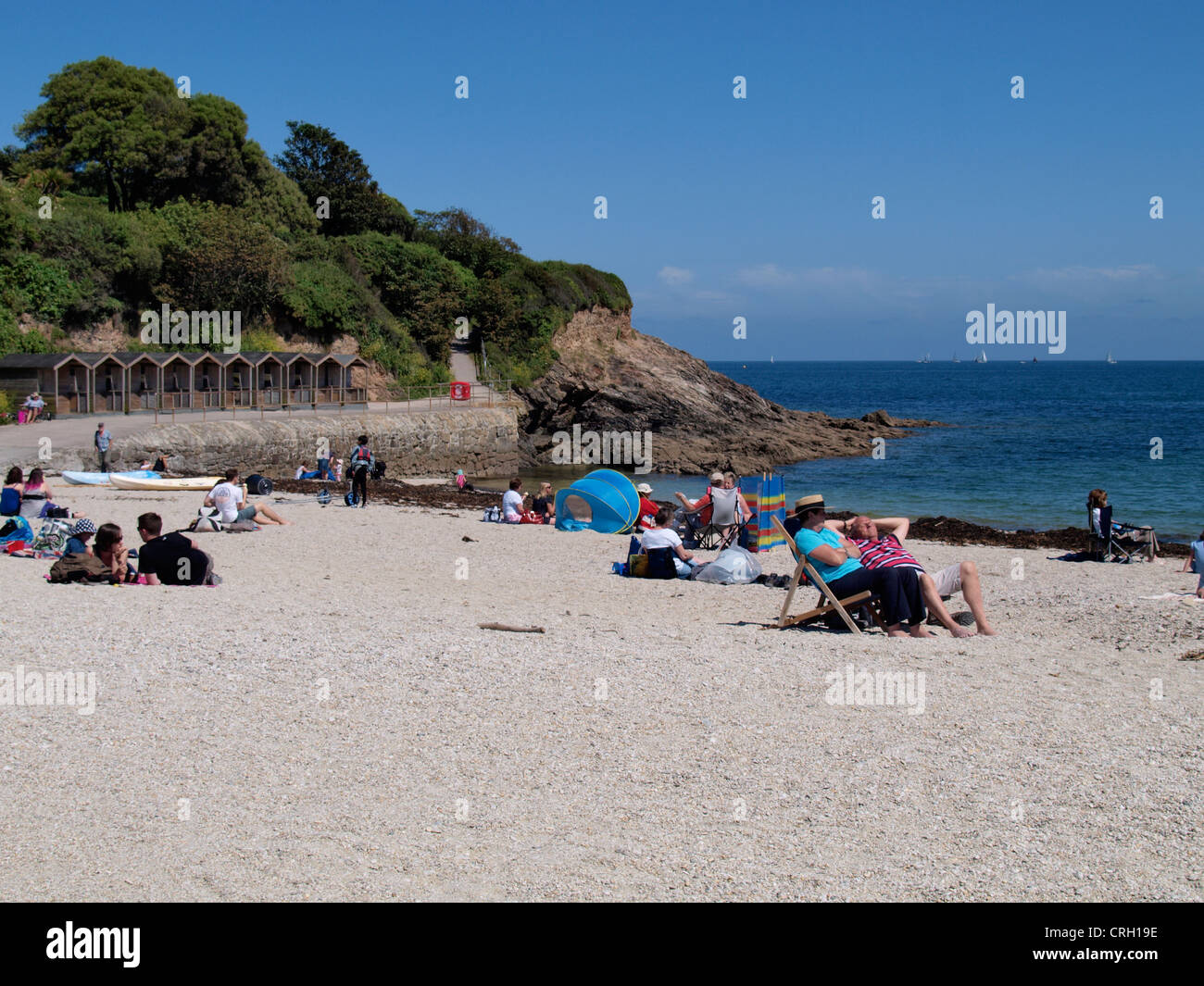 Swanpool Beach, Falmouth, Cornwall, UK Stock Photo