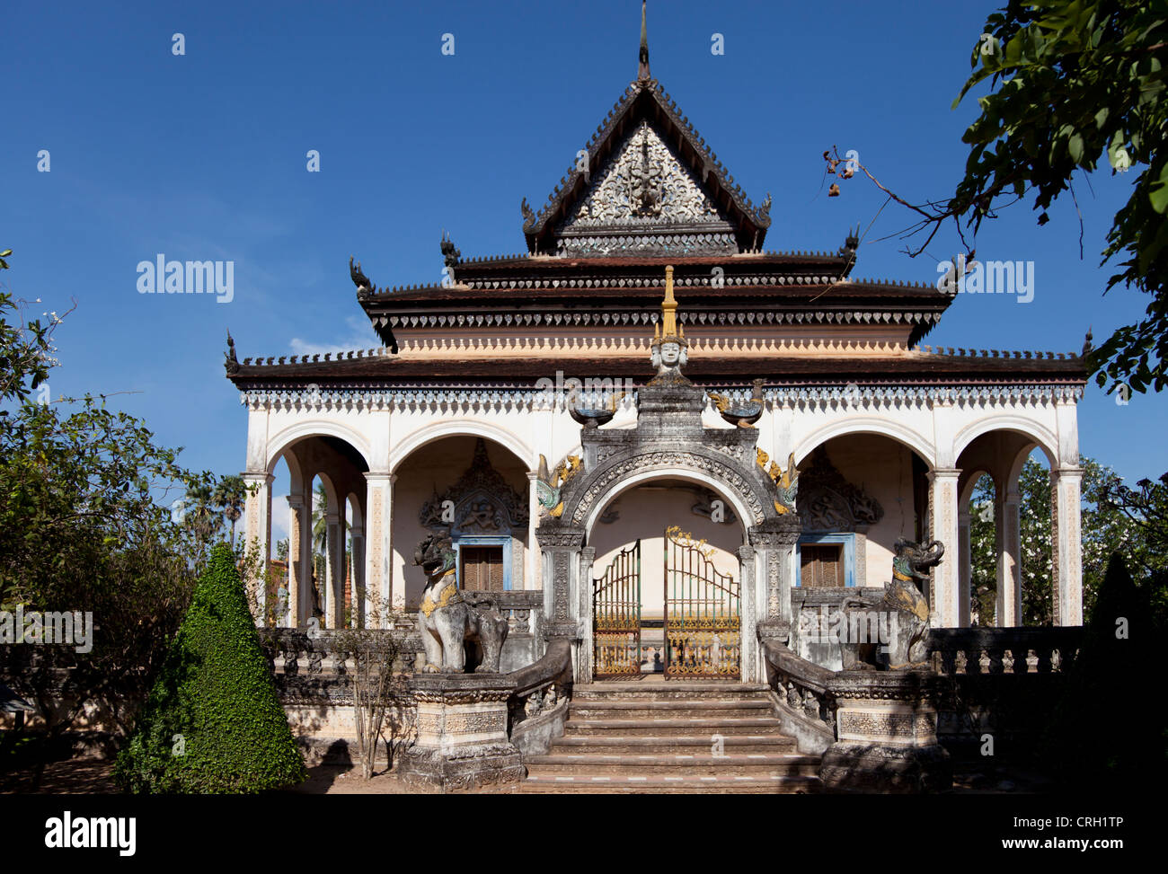 Wat Bo temple Cambodia Stock Photo