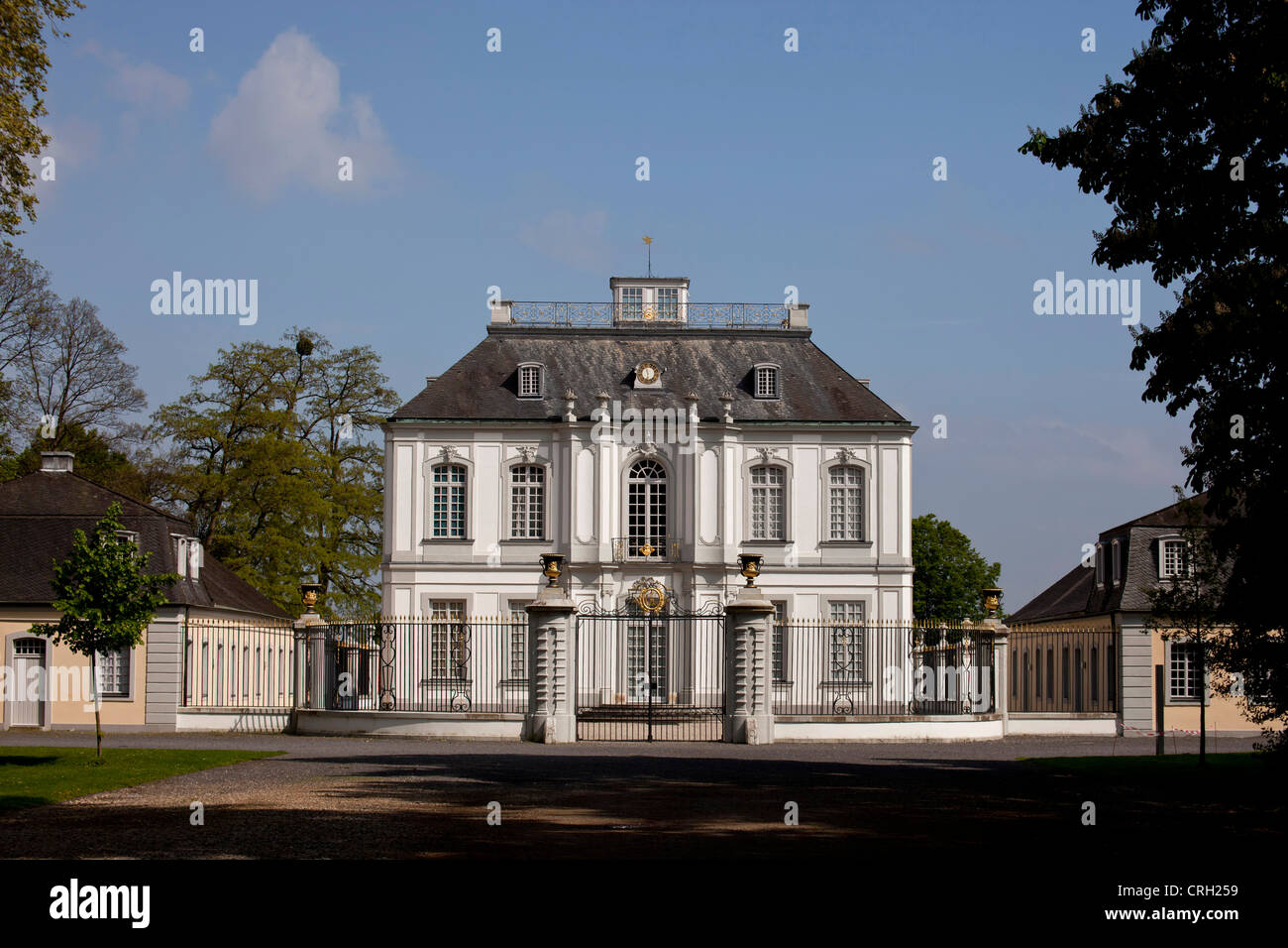 Falkenlust Palace, UNESCO world heritage in Bruehl, North Rhine-Westphalia, Germany Stock Photo