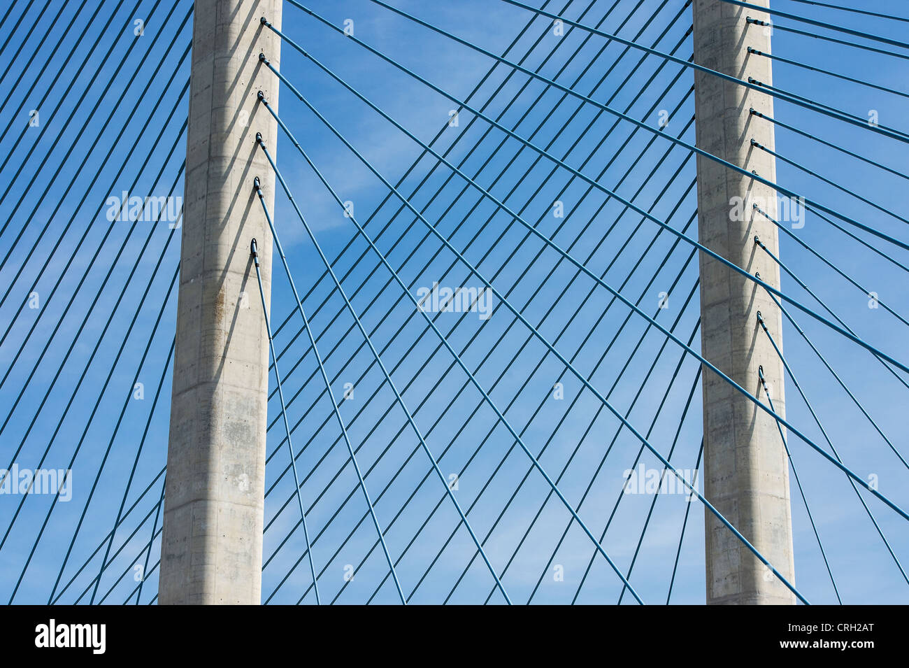 Suspension bridge detail Stock Photo Alamy