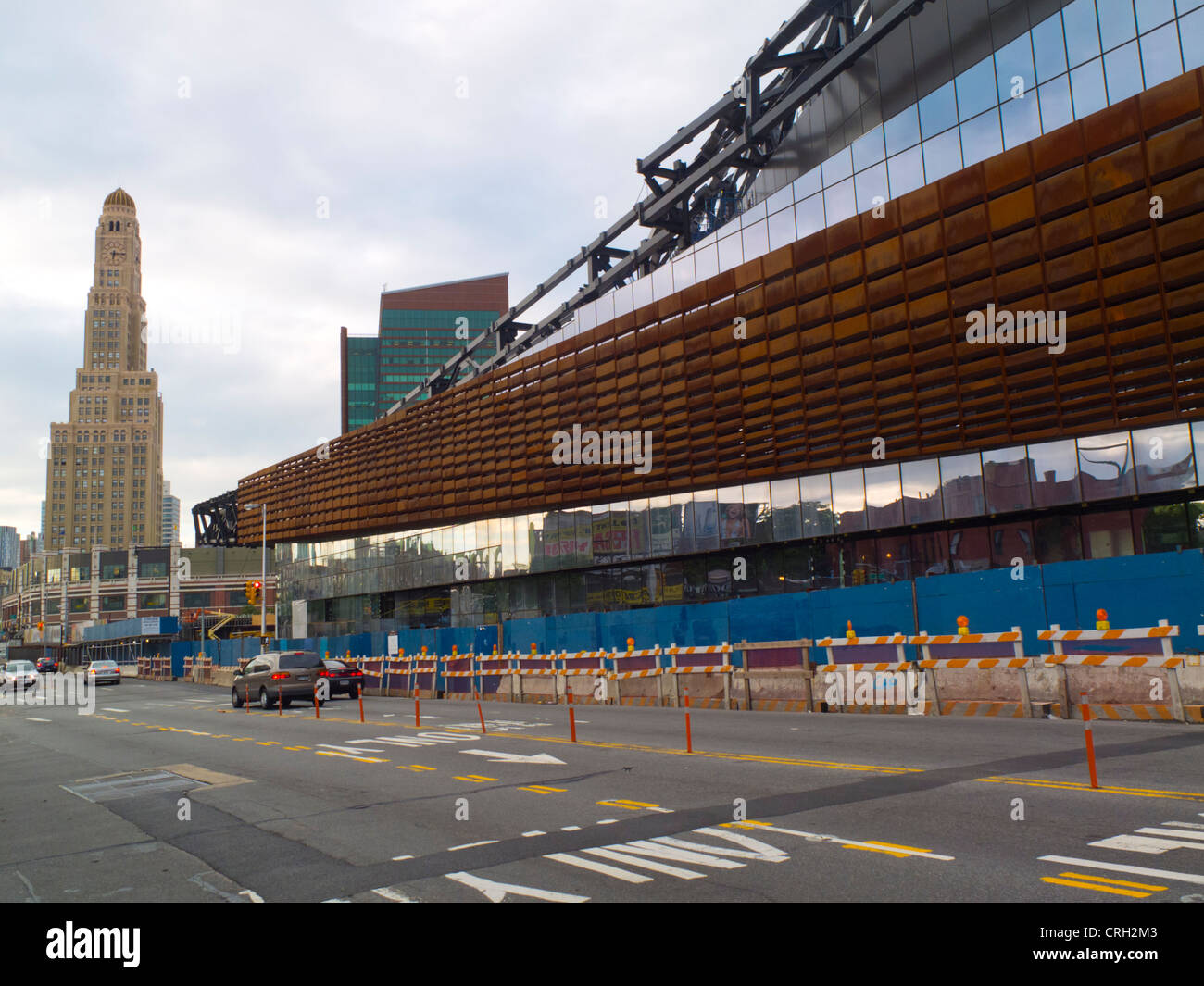 Barclays Center Brooklyn Ny Under Construction Stock Photo