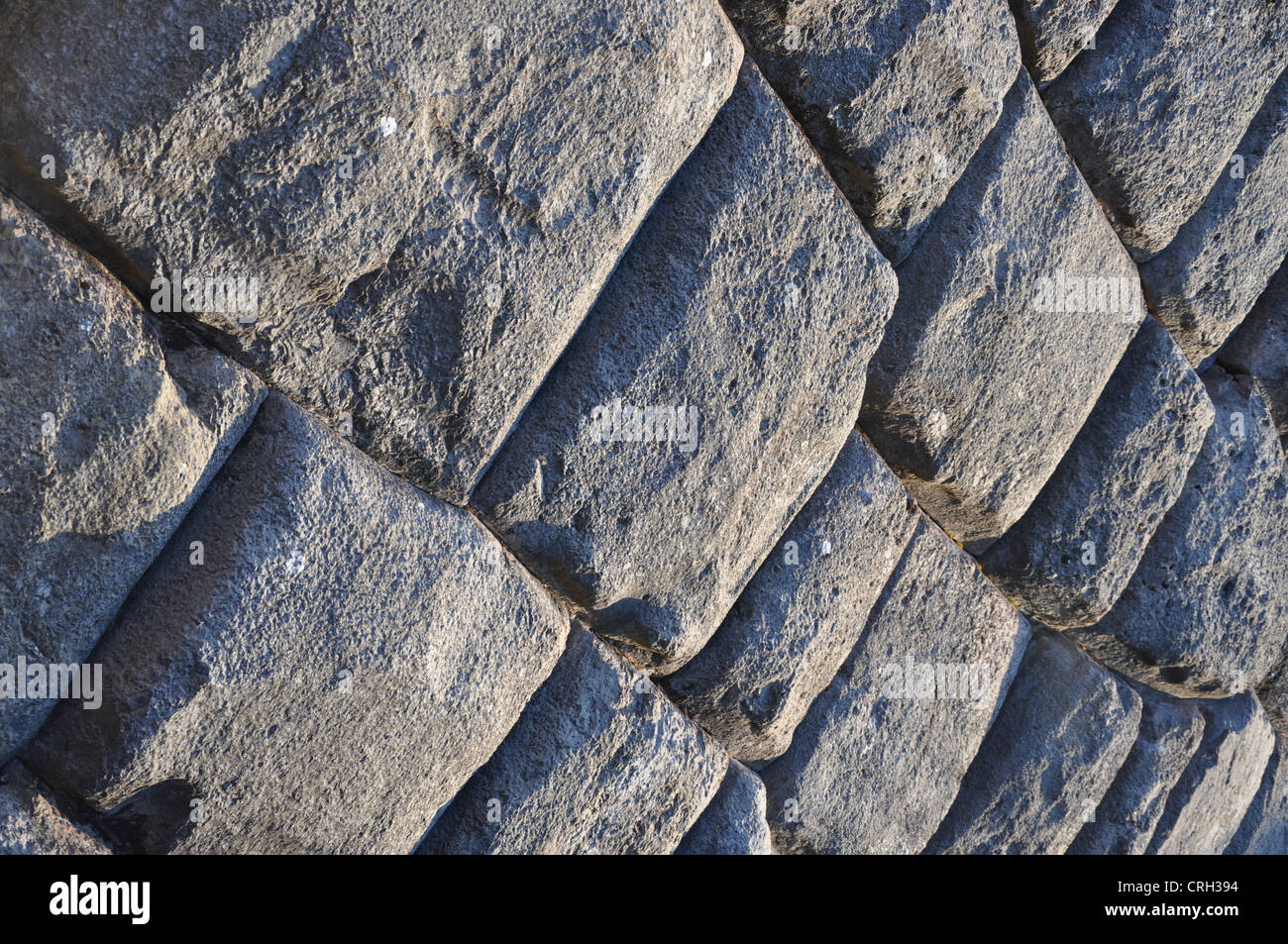 Inca stone work - Cusco, Peru Stock Photo