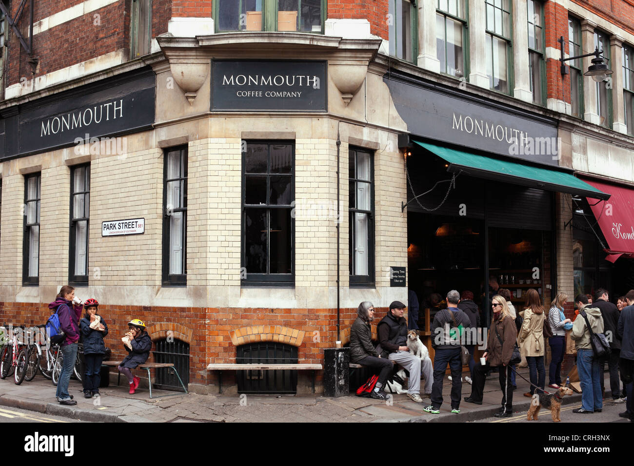 Monmouth Coffee Shop, Borough Market, London, England, U.K Stock Photo