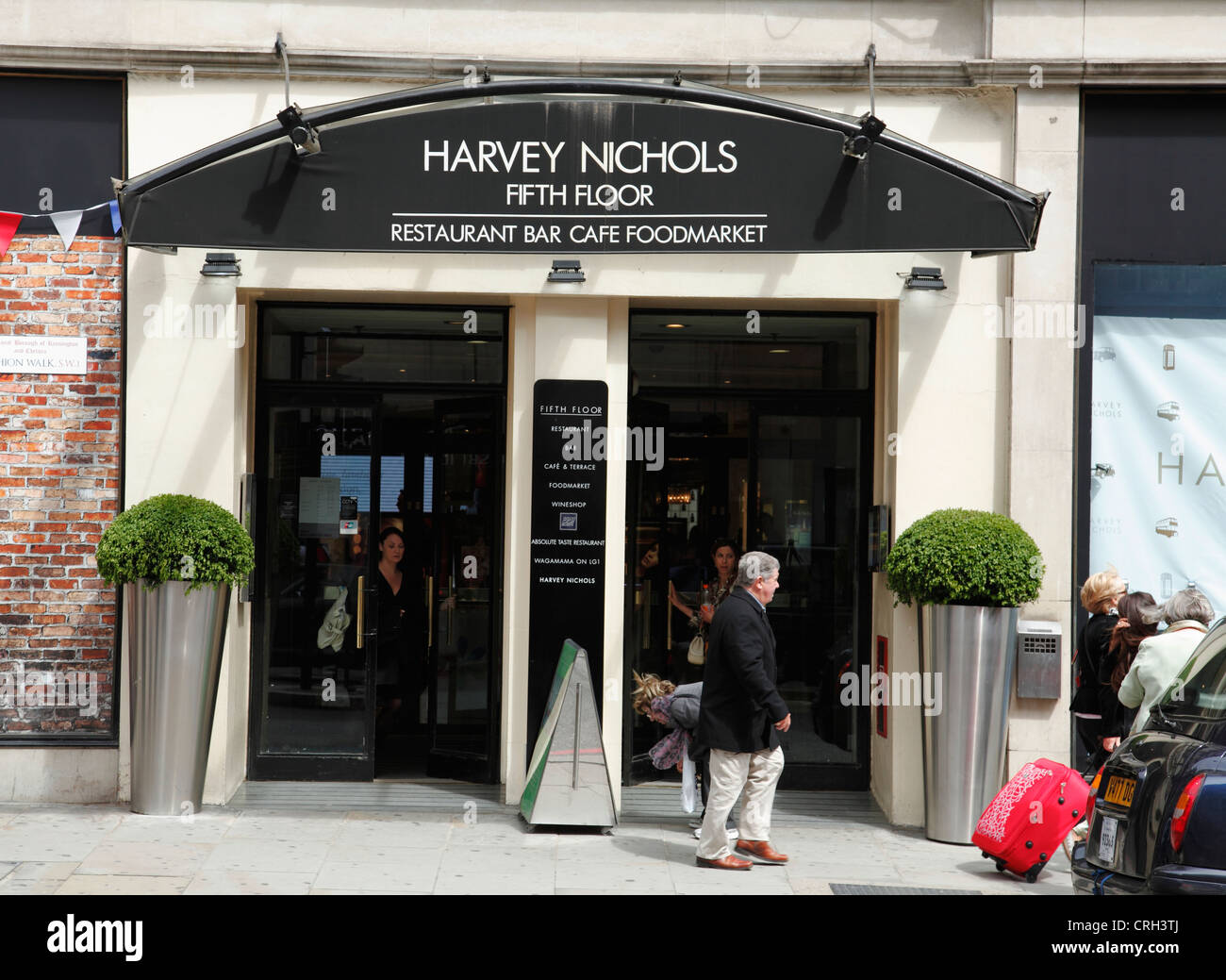 Harvey nichols department store with christmas tree