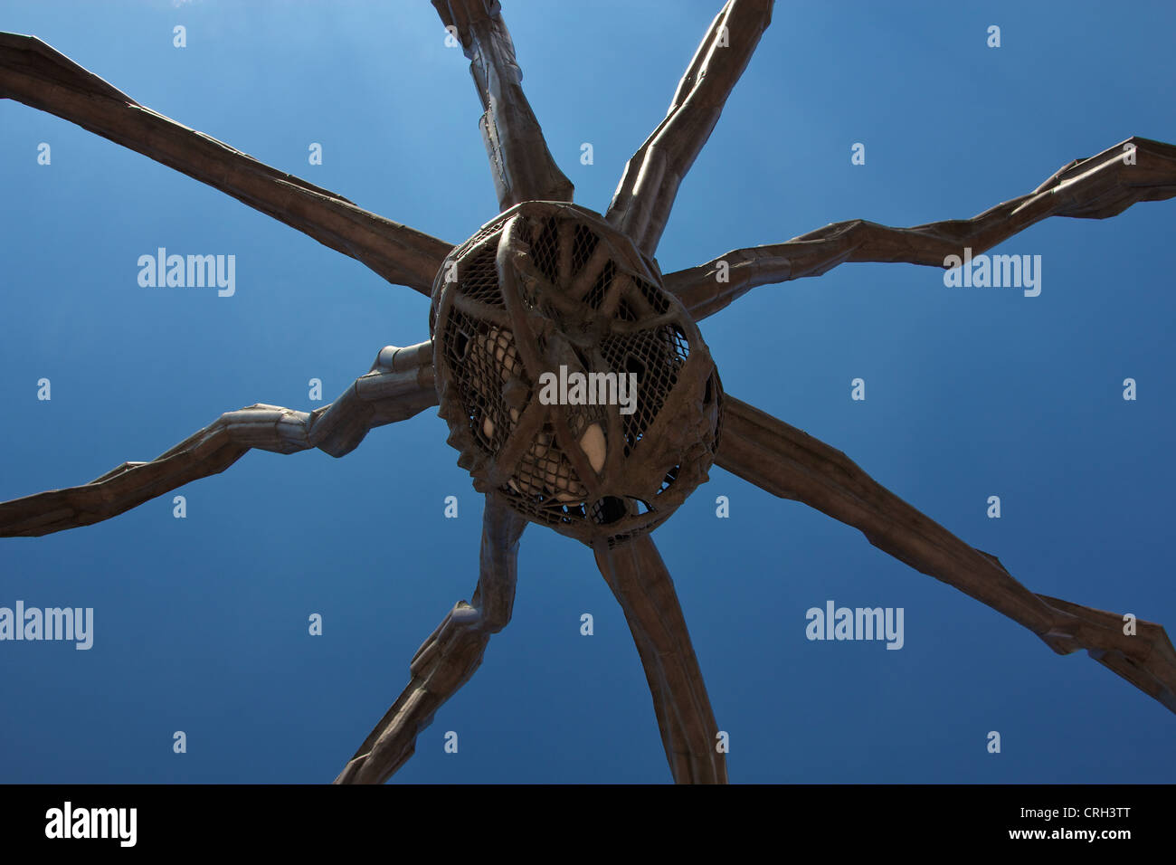 Louise Bourgeois' famous spider sculpture "Maman" outside the Kunsthalle art museum in Hamburg, Germany. Stock Photo