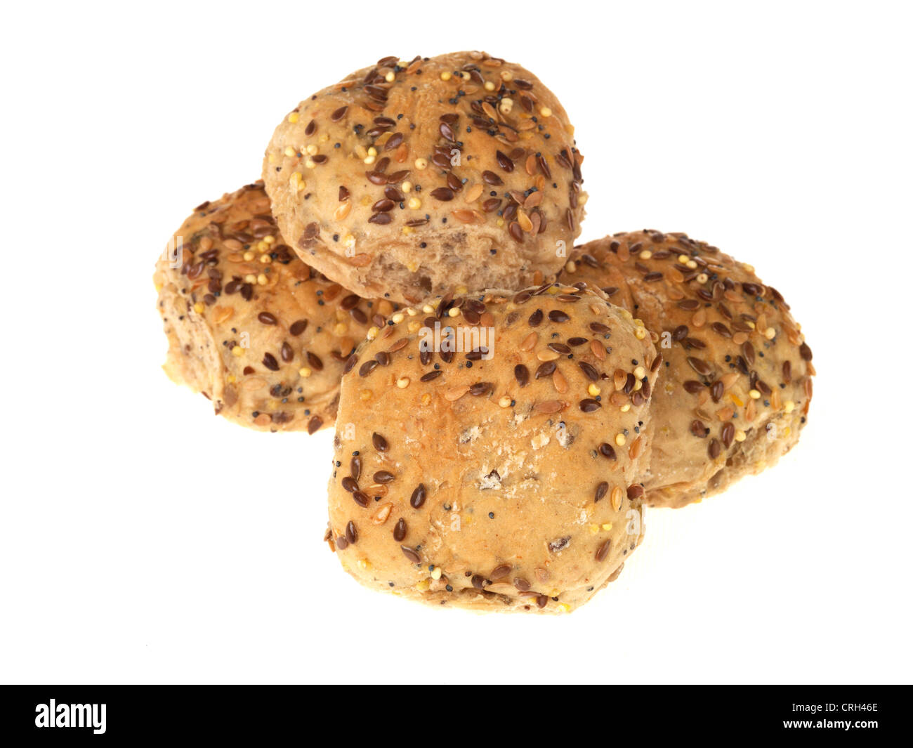 Soft Seeded Bread Rolls Stock Photo Alamy