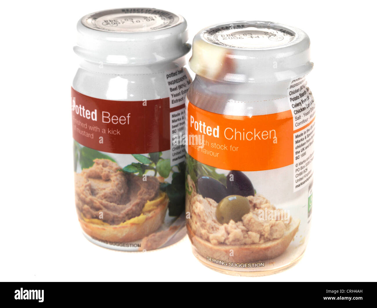 Potted Beef and Chicken Stock Photo Alamy