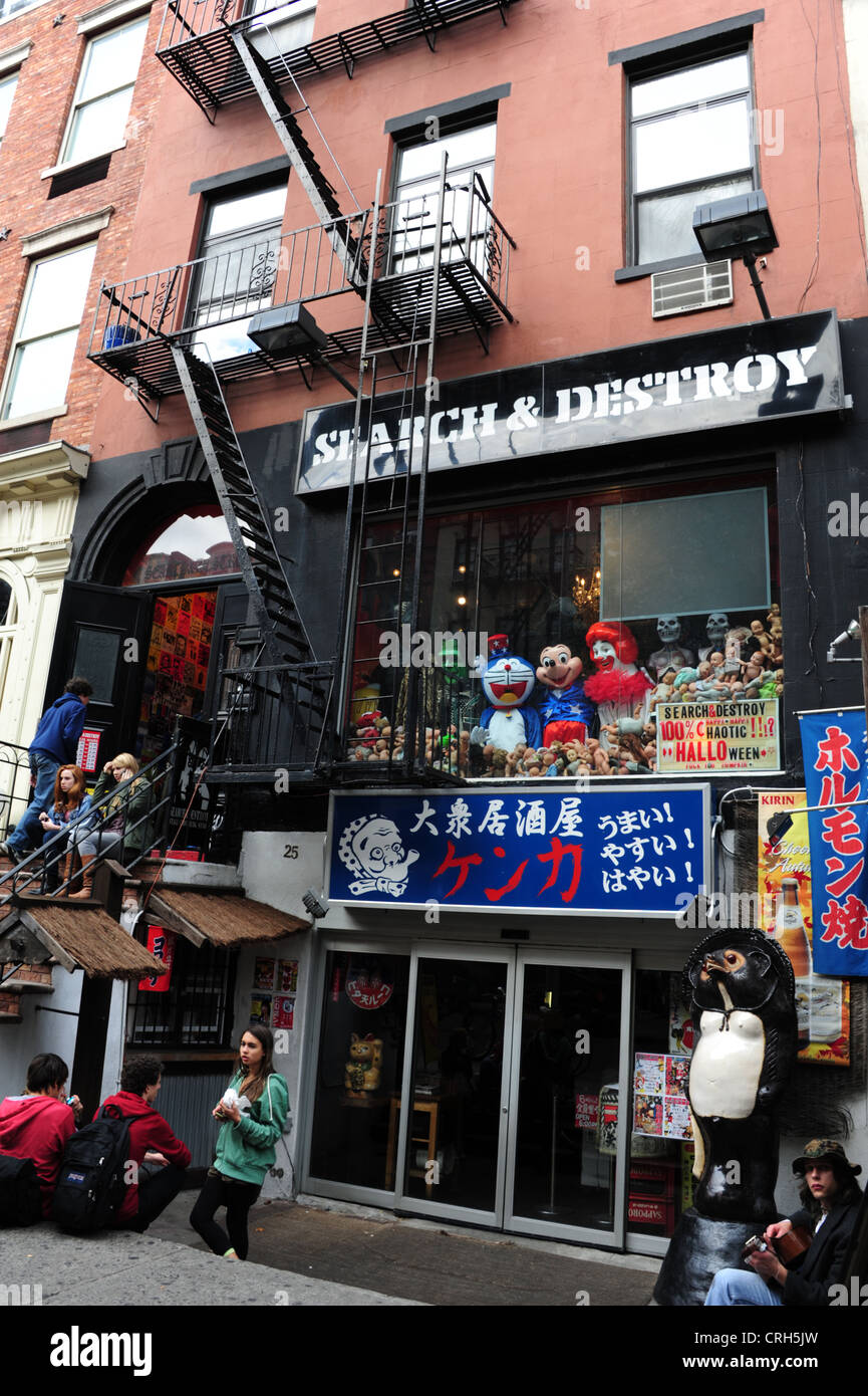 street shop Search & Destroy, KENKA, 25 St. Marks Place, New York, NY