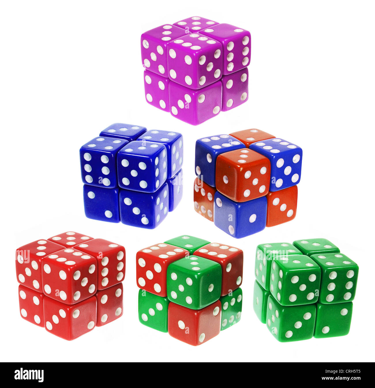 Dice Puzzle Cubes Stock Photo Alamy