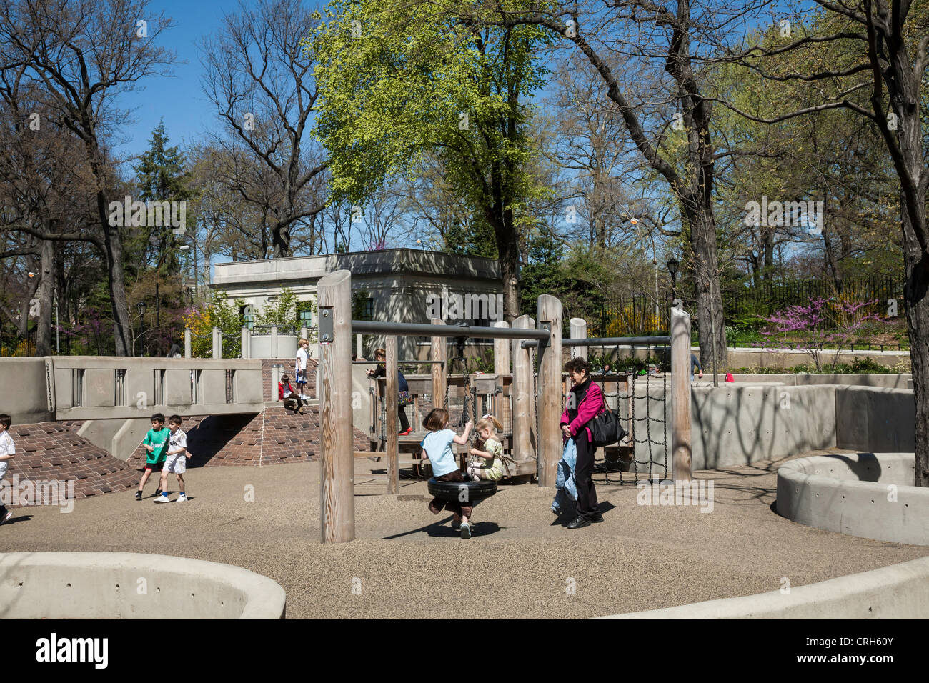 Ancient Playground, Central Park, Manhattan, New York City, NYC Stock Photo