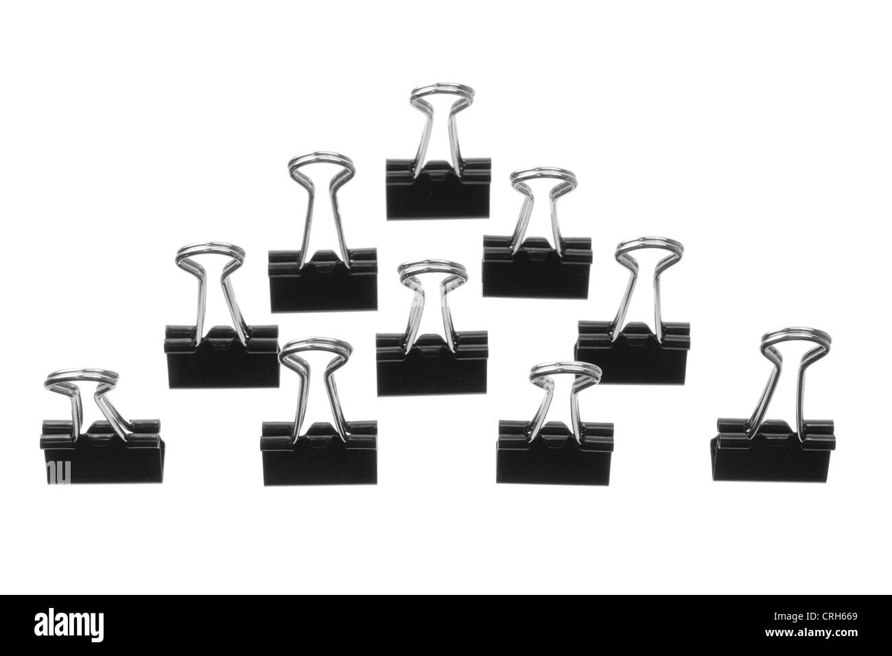 Arrangement of Paper Clips Stock Photo Alamy