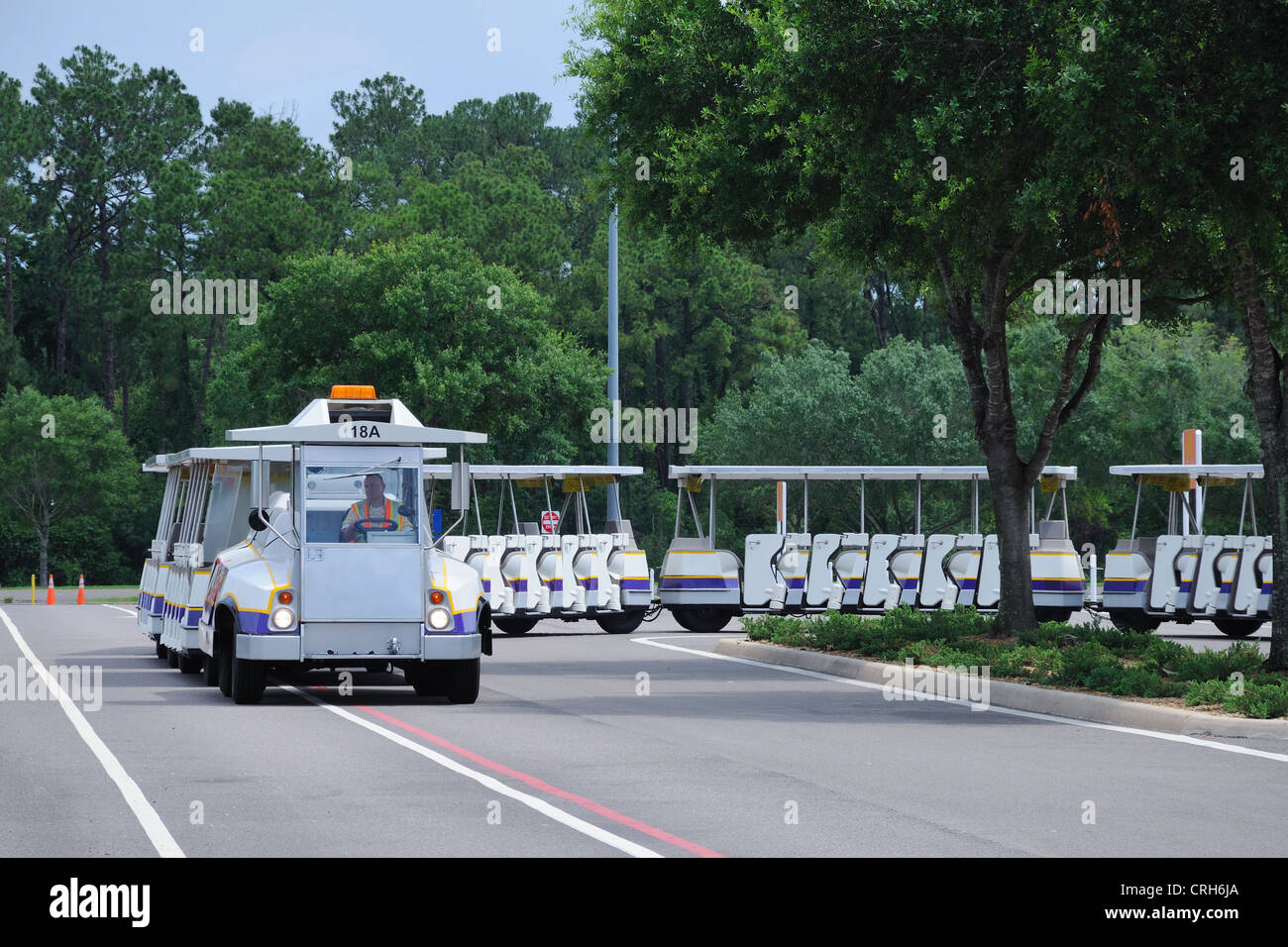 Motorised train at one of the Disney theme parks in Orlando, Florida