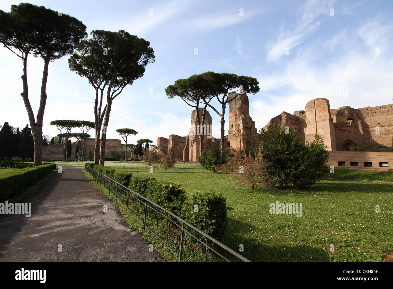 Terme di Caracalla (Baths of Carcalla) in Rome, Italy Stock Photo